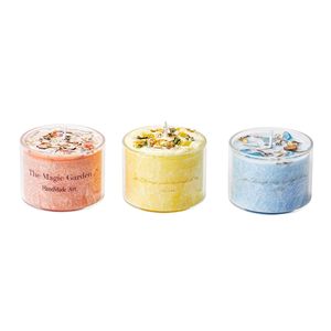 Bougie d'aromathérapie aux herbes, cristal naturel, fleurs séchées, vœux et bénédictions, cire de soja, encens de chambre, élimine les odeurs - Product Image 5