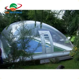 Grado commerciale del Pvc Gonfiabile Trasparente Piscina Cupola/Piscine Cover Trasparente Tenda/Outdoor Blow Up Piscina di Palline Tenda