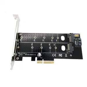 지원 iOS Windows 8 10 리눅스 PCIe to M.2 NVME SSD NGFF 라이저 카드 M + B 키 듀얼 프로토콜 확장 카드