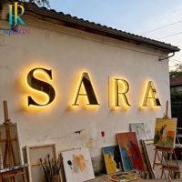 Enseignes LED professionnelles pour entreprises, lettres en relief 3D, signalétique lumineuse pour la décoration murale des devantures de magasins