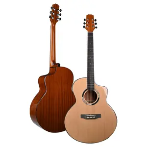 Groothandel Custom Jumbo Gitaar Western Red Cedar Oem Hoge Kwaliteit Akoestische Gitaar