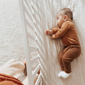 Linen Baby Sheets Cradle Pad Stonewashed 100% Pure Linen Kids Fitted <strong>Bedsheet</strong> - Product Image 2