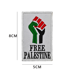 Miễn phí palestin cờ vá palestin thêu vải PVC Silicone các bản vá lỗi - Product Image 6
