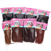 Extensions de cheveux synthétiques Afro Kinky Bulk Knotless Micro Twist de 12 pouces, 100g, pour tresses Micro Twist et dreadlocks