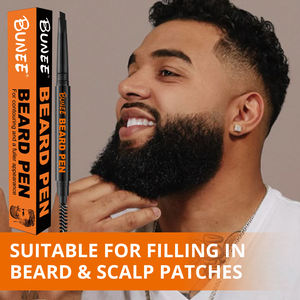 Nouvelle usine naturel étanche barbe Style remplissage stylo Lapiz Corector De Barba barbe crayon remplissage et brosse Kit pour hommes barbe - Product Image 6