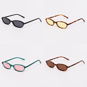 LBAshades 2511 <span class=keywords><strong>Occhiali</strong></span> <span class=keywords><strong>da</strong></span> <span class=keywords><strong>Sole</strong></span> Polarizzati di Tendenza con Logo Personalizzato, Montatura Ovale Piccola, Protezione UV400, Stile Retrò in Acetato Premium per <span class=keywords><strong>Uomo</strong></span> e Donna - Product Image 3