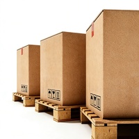 Cajas de Cartón Corrugado Recubiertas de PVC, Desechables y Reciclables, Personalizadas, para Logística, Envío Exprés, Embalaje con Logotipo Personalizado