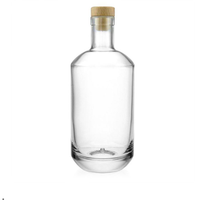 700ml 750ml Bouchon à vis Verseur Hot Vodka Brandy Bouteilles en verre de vin givré