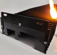 HAIDE Cache-bellows rétractable personnalisé en accordéon, protection ronde avec tissu PVC pour les industries mécaniques