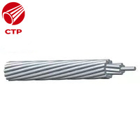Cable trenzado aéreo reforzado de acero ACSR al mejor precio, líneas de comunicación de transmisión de energía, conductor de aluminio desnudo ISO/CE