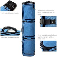 Échantillon Gratuit - Sac de Voyage Rembourré Haut de Gamme en Cuir Véritable Imperméable pour Ski et Snowboard à Double Roulettes