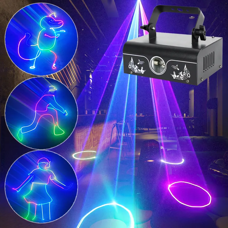 Animation RGB Laser Beam Disco Dj Laser Light Party Ball Events Nightclubs Dance Bar Christmas Show Stage Lights Projectors