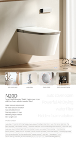 <span class=keywords><strong>Toilette</strong></span> intelligente design Cullinan avec grand siège, intelligente et té<span class=keywords><strong>l</strong></span>écommandée - Product Image 6