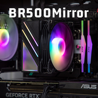 Refroidisseur CPU ARGB 120 mm, 4 caloducs, contrôle PWM, 200 W TDP pour plateformes Intel LGA1700 et AMD AM5, options de couleur blanc et noir