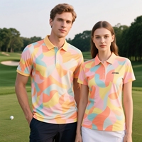 Polos de Golf Personalizados con Pantalones de Botones para Hombre, Camisetas de Voleibol y Pádel, Polo Floral con Pantalones Cortos de Golf y Gorra