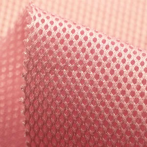 3D Mesh Fabric 100 Polyester Warp Knit Flow Honeycomb Air Breathable Royal 3D Sandwich Mesh fabric for Pillow Chair Mattress