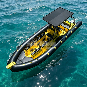 Ferry de Pasajeros de Fibra de Vidrio de 8.6m (28 pies), Bote Inflable Orca Hypalon de Alta Velocidad con Toldo para Transporte Turístico - Product Image 2