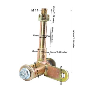 1 paire de fusées de direction avant en métal pour <span class=keywords><strong>100CC</strong></span> à 250CC ATV Go Kart <span class=keywords><strong>Quad</strong></span> Bike - Product Image 1