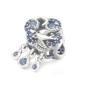 2023 primavera vera e propria citazione di farfalla rosa Sier doppia frizzante rondine ciondolo misura bracciale originale Pan - Product Image 5