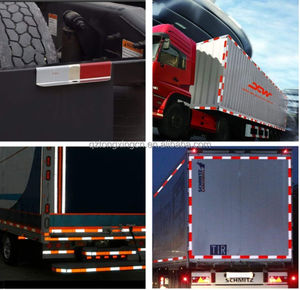 5cm * 45.7cm o su misura larghezza di qualità dell'anca auto adesivo riflettente DOT-C2 Retro nastro riflettente Cinta riflessiva per camion - Product Image 5