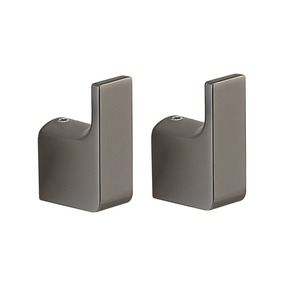 LÍNEA PIRENÉOS - JUEGO DE 2 COLGADORES COLOR GRIS ANTRACITA - Product Image 1