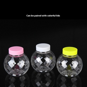 <span class=keywords><strong>Boule</strong></span> en <span class=keywords><strong>plastique</strong></span> d'interface de bouteille en <span class=keywords><strong>plastique</strong></span> PET transparente de 100ml pour les jouets de sucre de chocolat de gelée de bonbons - Product Image 6