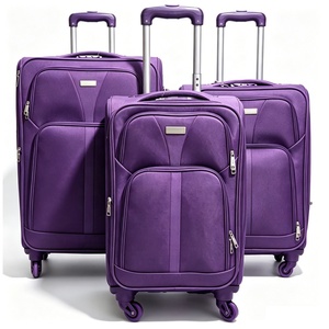 Ensemble de 3 valises à roulettes en EVA <span class=keywords><strong>souple</strong></span> de qualité supérieure, 20, 24, 28 pouces, <span class=keywords><strong>4</strong></span> <span class=keywords><strong>roues</strong></span>, sac de voyage <span class=keywords><strong>cabine</strong></span>, logo personnalisé, vente en gros - Product Image 3