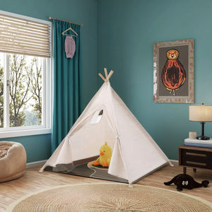 Wind Valley Draagbare Kinderen Buitentent Tipi Indian Tent Eén Slaapkamer Vier Seizoenen Recreatie Schaduw Piramide Speel Canvas - Product Image 3