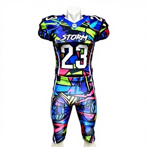 <b>Light</b> Weight Breathable Short Sleeve Custom American Football Uniform Plus Size High Quality New Style Plain Color 100% - Product Image 1