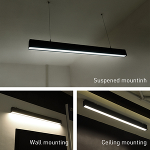 Hiện đại công nghiệp Mặt dây chuyền treo trần LED văn phòng vuông bi da billard hồ bơi bảng đèn nhôm tuyến tính trắng đèn - Product Image 4