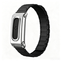 Bracelet de remplacement en silicone souple et étanche pour Fitbit Air Fitness Tracker, bracelet de montre en silicone magnétique à libération rapide