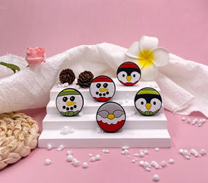 Breloques personnalisées en silicone, bottes de gants de Noël bonhomme de neige, perles de dentition focales en silicone pour bricolage, stylo porte-clés, fabrication de bijoux - Product Image 4