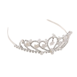 Pretty Fashion Girl Tiara Accesorios para el cabello Hermosa princesa Crystal Tiaras y <span class=keywords><strong>coronas</strong></span> para fiesta <span class=keywords><strong>de</strong></span> baile - Product Image 2