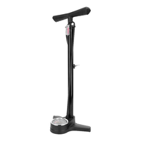 Pompe à pied pour vélo de haute qualité et confortable, en acier noir garanti, pour pompe à air à haute pression quotidienne pour vélo