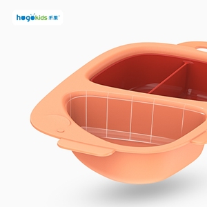 <span class=keywords><strong>Hogo</strong></span> – assiettes et couvercles en Silicone colorés sans BPA pour bébé, assiettes à dîner pour enfants - Product Image 5