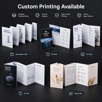 Brochure Catalogue Pliée Personnalisée pour Marques de Beauté, Imprimée Offset sur Papier Couché avec Finition Vernie