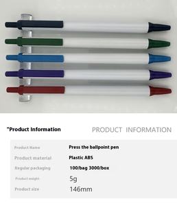 Pena <span class=keywords><strong>Promo</strong></span> Hotel Logo kustom pena bolpoin plastik murah dengan lebar menulis 1.0mm Tipe badan olahraga - Product Image 2