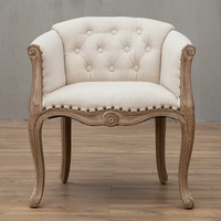 Fauteuil de bureau décontracté en bois massif, style européen et américain, pour hôtel, bureau, balcon, avec mousse élastique haute densité