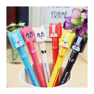 Bolígrafo de plástico con forma de animal para niños, material de papelería, barato, venta al por mayor, 090 - Product Image 1