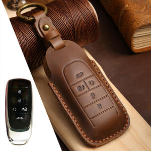 Funda de Cuero para Llaves de Coche, Compatible con GAC Trumpchi AIONS/V/Y/LX630, Funda Protectora de Cuero Genuino para Ia5 - Product Image 6