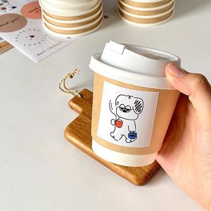 Personalizado reutilizable personalizado 4Oz 14 35 Oz compostable frío helado doble pared desechable blanco Espresso café tazas de papel con logotipo - Product Image 1