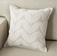 Coussin carré moderne en chenille style nordique, housse de coussin de luxe léger pour salon, canapé, sans rembourrage, café, chevet, moderne