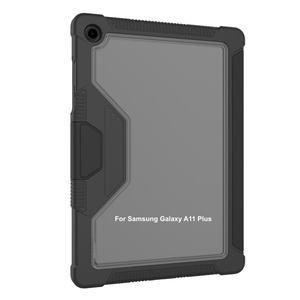 Étui intelligent en cuir PU avec béquille pliable pour Samsung Galaxy Tab A11+, coque antichoc et anti-flexion pour tablette Tab A11 - Product Image 4