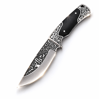 Couteau portable pliable en acier inoxydable haute dureté avec manche en bois, lame droite de 9 cm, pour la survie en milieu sauvage et la chasse en extérieur - Importé