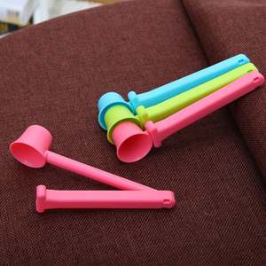 Sendok Teh Desainer Lucu Murah Grosir dari Plastik Daur Ulang, Sendok Takar Kopi dengan Klip Kantong - Product Image 5