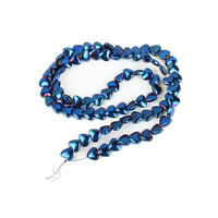 Perles en hématite multicolores en forme de cœur de 6 mm, petites perles dorées, marque XM, pour la fabrication de bijoux et les bijoux en pierres fines