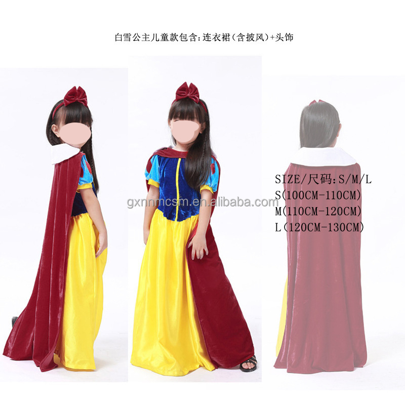 Vestito per bambini + mantello + fascia per capelli