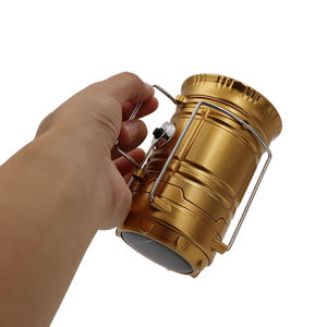 Solar Rechargeable Camping Lantern <b>LED</b> Outdoor Lamp Foldable Hiking <b>Light</b> Garden Emergency Torch - Product Image 4