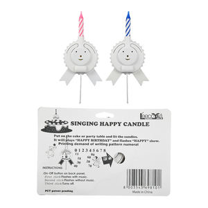 Velas brillantes de música estilo broche más vendidas que cantan <span class=keywords><strong>Feliz</strong></span> <span class=keywords><strong>cumpleaños</strong></span> para decoración de fiesta - Product Image 3