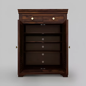 ชั้นวางรองเท้าไม้จริง Jodhpuri Woods Perfect Homes สีน้ำตาล 4 ชั้น ประกอบสำเร็จพร้อมใช้งาน โครงสร้างแข็งแรงทนทาน - Product Image 4